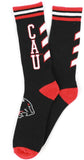 Big Boy Clark Atlanta Panthers S6 Mens Athletic Socks [Black]