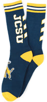 Big Boy Johnson C. Smith Golden Bulls S6 Mens Athletic Socks [Navy Blue]