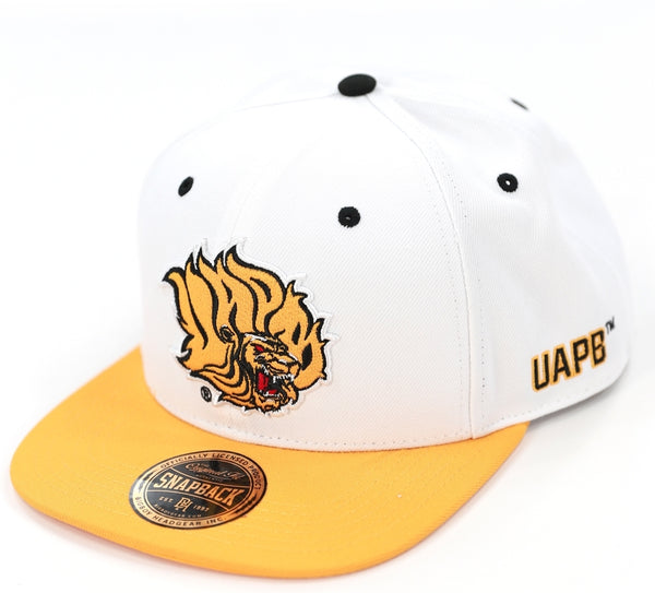 Big Boy Arkansas At Pine Bluff Golden Lions S145 Mens Snapback Cap [White]
