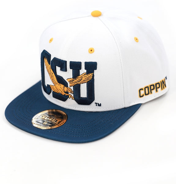 Big Boy Coppin State Eagles S145 Mens Snapback Cap [White]