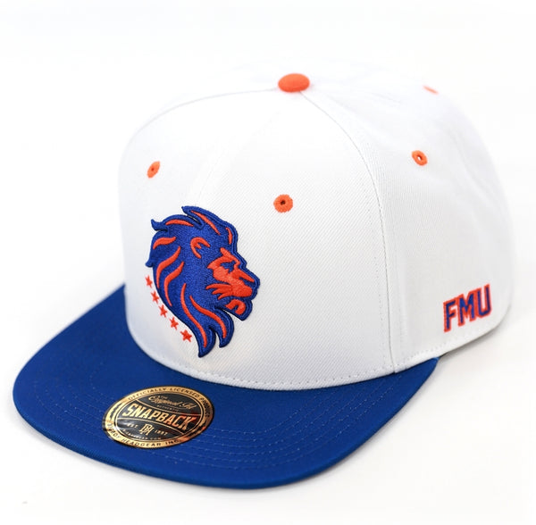 Big Boy Florida Memorial Lions S145 Mens Snapback Cap [White]
