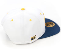 Big Boy Johnson C. Smith Golden Bulls S145 Mens Snapback Cap [White]