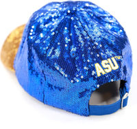 Big Boy Albany State Golden Rams S145 Womens Sequins Cap [Royal Blue]