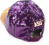 Big Boy Alcorn State Braves S145 Womens Sequins Cap [Purple]