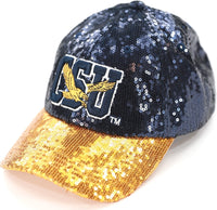 Big Boy Coppin State Eagles S145 Womens Sequins Cap [Navy Blue]