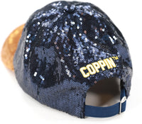 Big Boy Coppin State Eagles S145 Womens Sequins Cap [Navy Blue]