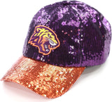 Big Boy Edward Waters Tigers S145 Womens Sequins Cap [Purple]
