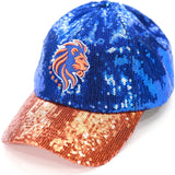 Big Boy Florida Memorial Lions S145 Womens Sequins Cap [Royal Blue]