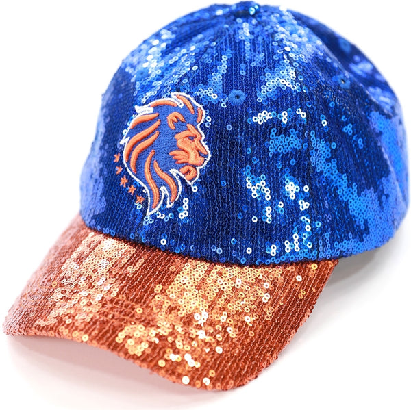 Big Boy Florida Memorial Lions S145 Womens Sequins Cap [Royal Blue]