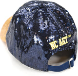 Big Boy North Carolina A&T Aggies S145 Womens Sequins Cap [Navy Blue]