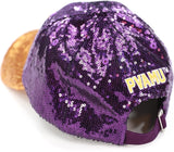 Big Boy Prairie View A&M Panthers S145 Womens Sequins Cap [Purple]