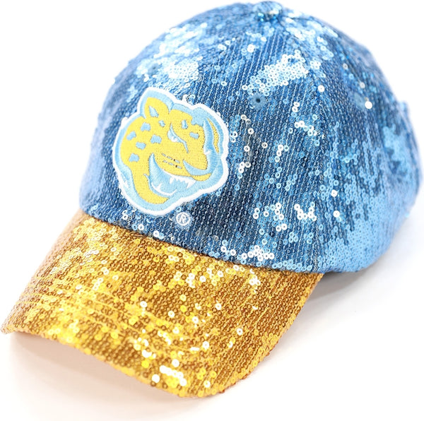 Big Boy Southern Jaguars S145 Womens Sequins Cap [Sky Blue]