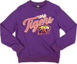 Big Boy Edward Waters Tigers S5 Mens Crewneck Sweatshirt [Purple]