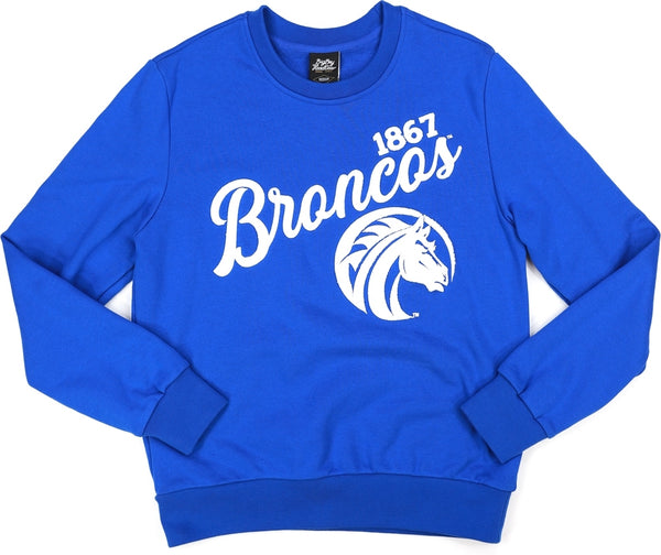 Big Boy Fayetteville State Broncos S5 Mens Crewneck Sweatshirt [Royal Blue]