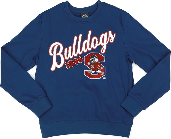 Big Boy South Carolina State Bulldogs S5 Mens Crewneck Sweatshirt [Navy Blue]