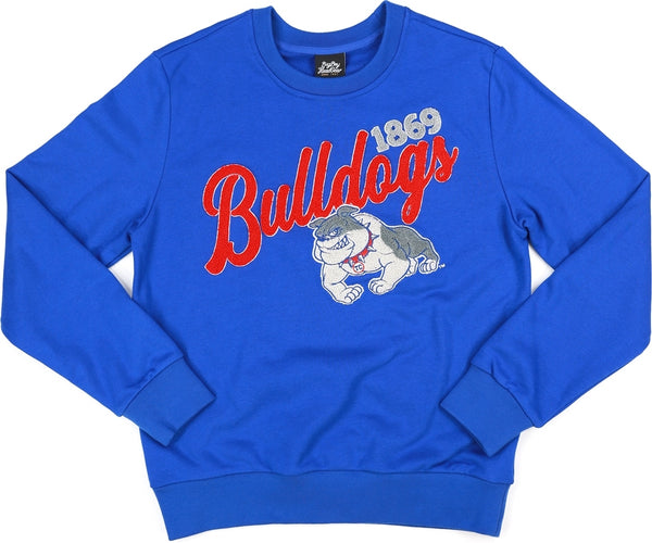 Big Boy Tougaloo Bulldogs S5 Mens Crewneck Sweatshirt [Royal Blue]