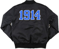Big Boy Phi Beta Sigma Divine 9 S4 Bomber Jacket [Black]