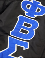 Big Boy Phi Beta Sigma Divine 9 S4 Bomber Jacket [Black]
