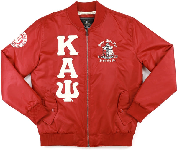 Big Boy Kappa Alpha Psi Divine 9 S4 Bomber Jacket [Crimson Red]