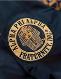 Big Boy Alpha Phi Alpha Divine 9 S4 Bomber Jacket [Black]