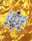 Big Boy Sigma Gamma Rho Divine 9 S4 Sequins Jacket [Gold]