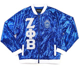 Big Boy Zeta Phi Beta Divine 9 S4 Sequins Jacket [Royal Blue]