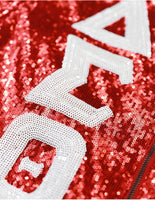 Big Boy Delta Sigma Theta Divine 9 S4 Sequins Jacket [Red]