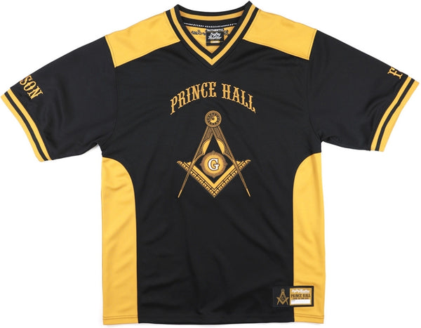 Big Boy Prince Hall Mason Divine S16 Football Jersey [Black]