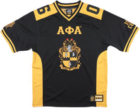 Big Boy Alpha Phi Alpha Divine 9 S16 Football Jersey [Black]