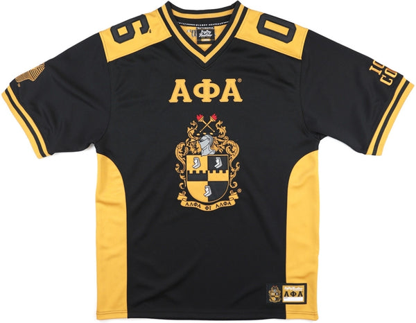 Big Boy Alpha Phi Alpha Divine 9 S16 Football Jersey [Black]