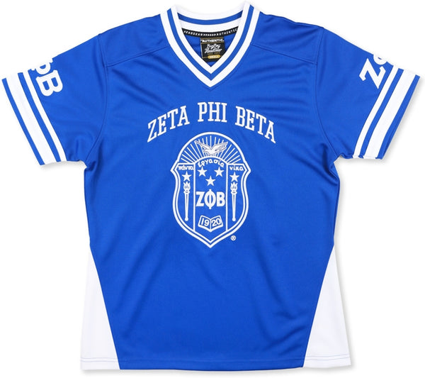 Big Boy Zeta Phi Beta Divine 9 S16 Football Jersey [Royal Blue]