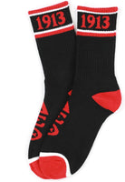 Big Boy Delta Sigma Theta Divine 9 S5 Athletic Socks [Black]