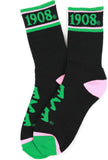 Big Boy Alpha Kappa Alpha Divine 9 S5 Athletic Socks [Black]