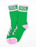 Big Boy Alpha Kappa Alpha Divine 9 S5 Athletic Socks [Green]