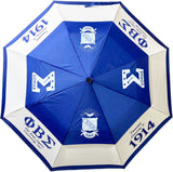 Phi Beta Sigma 2 Fold Collapsible Umbrella [Blue]