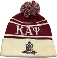 Buffalo Dallas Kappa Alpha Psi Striped Skull Cap [Crimson Red]