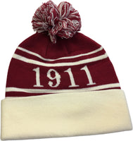 Buffalo Dallas Kappa Alpha Psi Striped Skull Cap [Crimson Red]