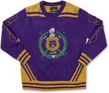 Big Boy Omega Psi Phi Divine 9 S5 V-Neck Sweater [Purple]