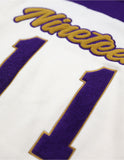 Big Boy Omega Psi Phi Divine 9 S5 V-Neck Sweater [Ivory White]