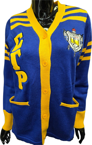 Buffalo Dallas Sigma Gamma Rho Cardigan [Button Down - Blue]