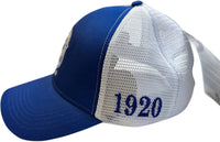 Buffalo Dallas Zeta Phi Beta Trucker Baseball Cap [Blue]