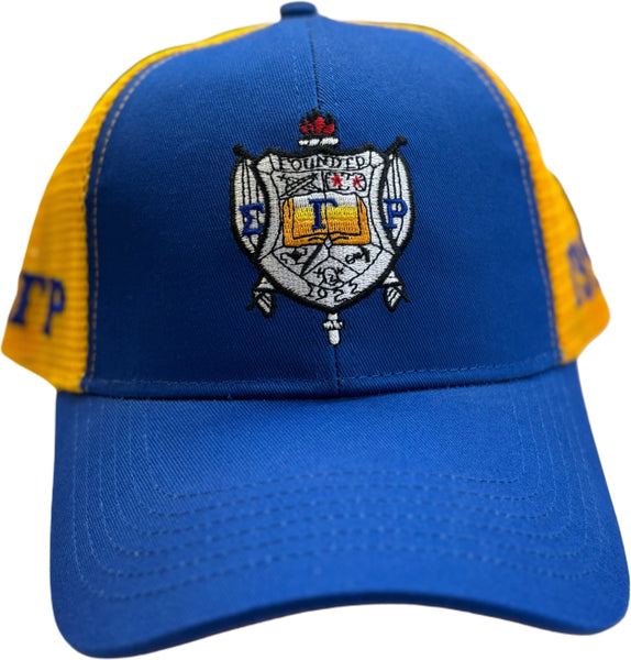 Buffalo Dallas Sigma Gamma Rho Trucker Baseball Cap [Blue]