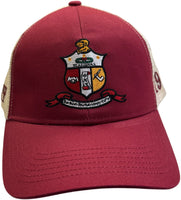 Buffalo Dallas Kappa Alpha Psi Trucker Baseball Cap [Crimson Red]