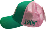 Buffalo Dallas Alpha Kappa Alpha Trucker Baseball Cap [Green]