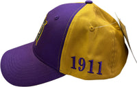 Buffalo Dallas Omega Psi Phi Color Block Baseball Cap [Purple]