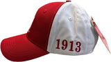Buffalo Dallas Delta Sigma Theta Color Block Baseball Cap [Red]