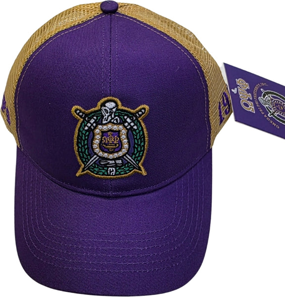 Buffalo Dallas Omega Psi Phi Trucker Baseball Cap [Purple]