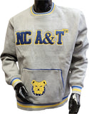 Buffalo Dallas North Carolina A&T Aggies Chenille Crewneck Adult Unisex Sweatshirt [Grey]