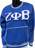 Buffalo Dallas Zeta Phi Beta Chenille Crewneck Sweatshirt [Blue]