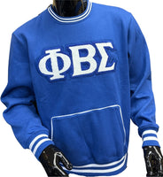 Buffalo Dallas Phi Beta Sigma Chenille Crewneck Sweatshirt [Blue]